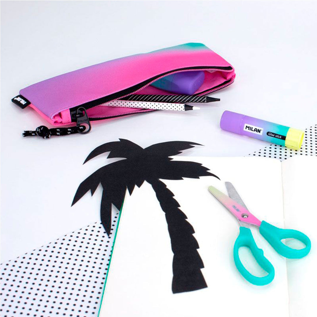 MILAN Sunset - Estuche Portatodo Multiusos en Formato Mini. Rosa