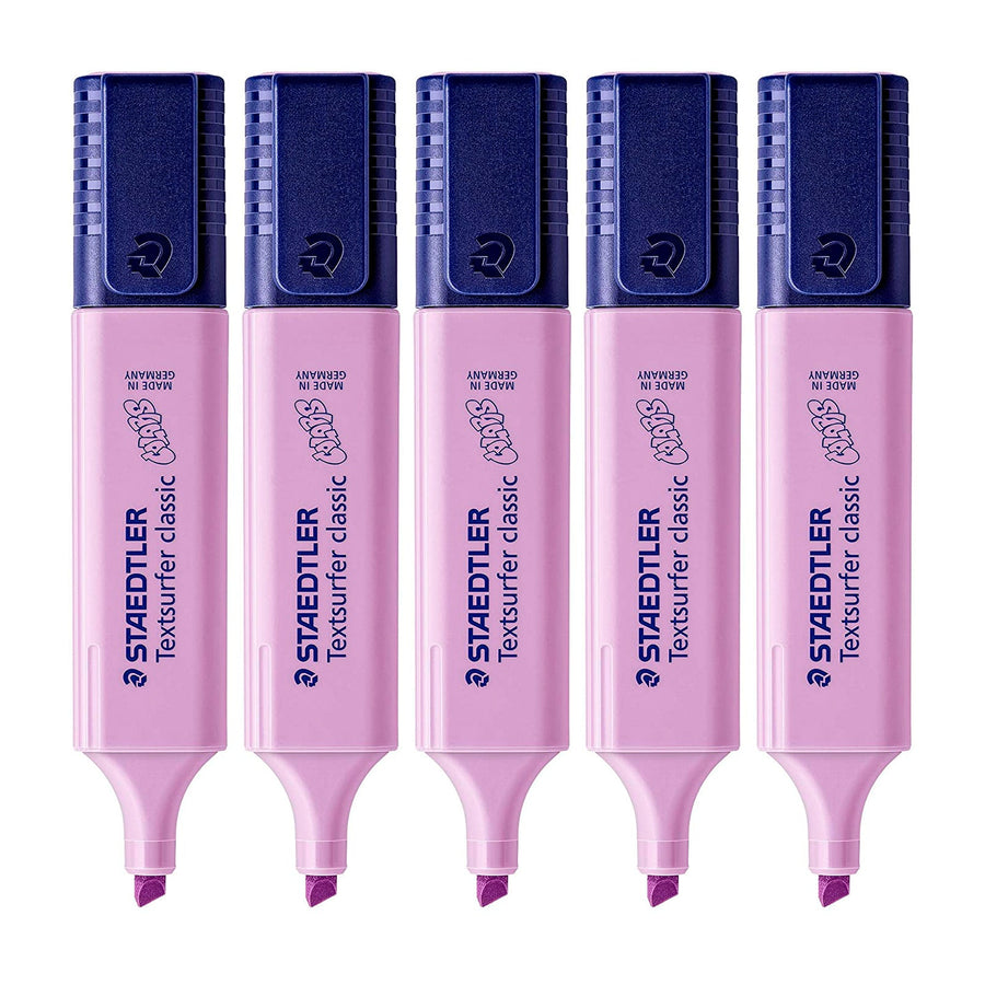 STAEDTLER - Set de 5 Marcadores Fluorescentes Textsurfer Classic 364 C. Lavanda