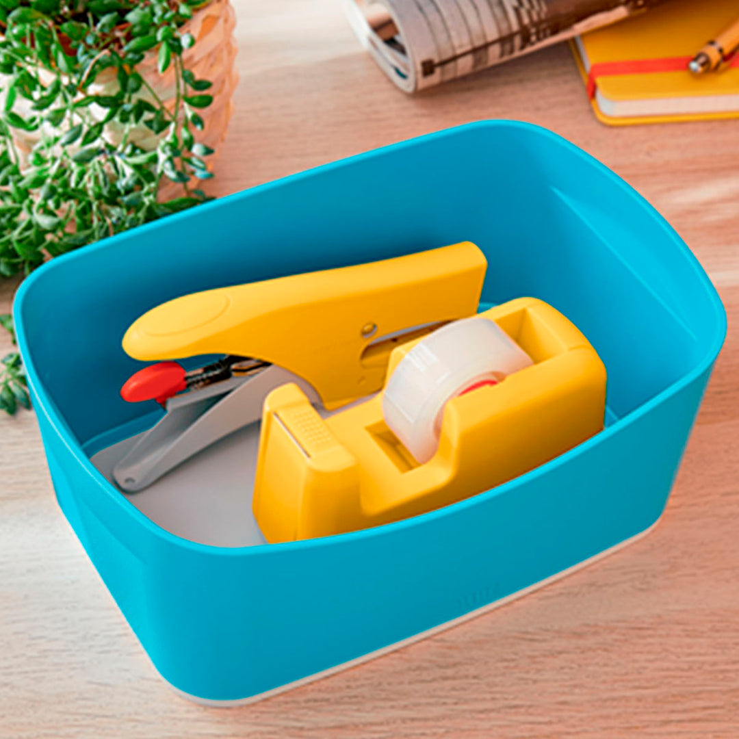 LEITZ - Portarrollos Sobremesa Cosy Para Cintas 33 m. Color Amarillo