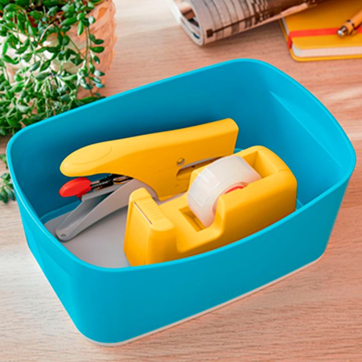 LEITZ - Portarrollos Sobremesa Cosy Para Cintas 33 m. Color Amarillo