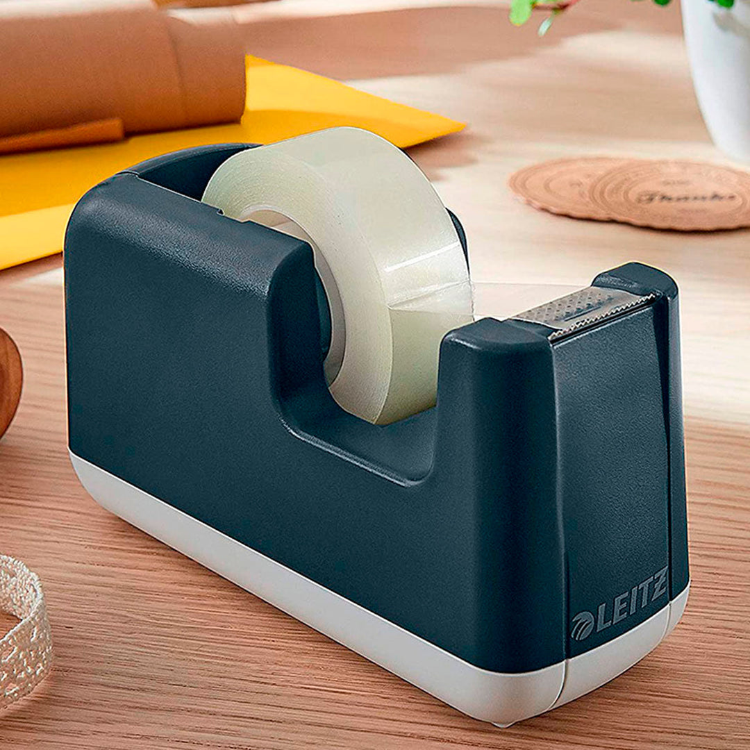 LEITZ - Portarrollos Sobremesa Cosy Para Cintas 33 m. Color Gris