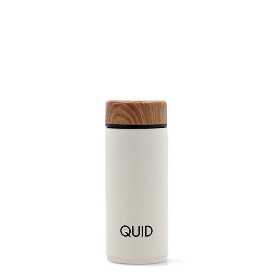 QUID COCCO - Termo para Café Pequeño de 0.2L en Acero Inoxidable. Blanco