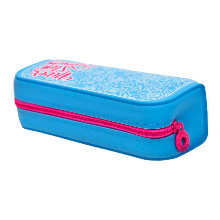 Office Box - Estuche Escolar de Silicona con Tacto Suave. Edición Calaveras