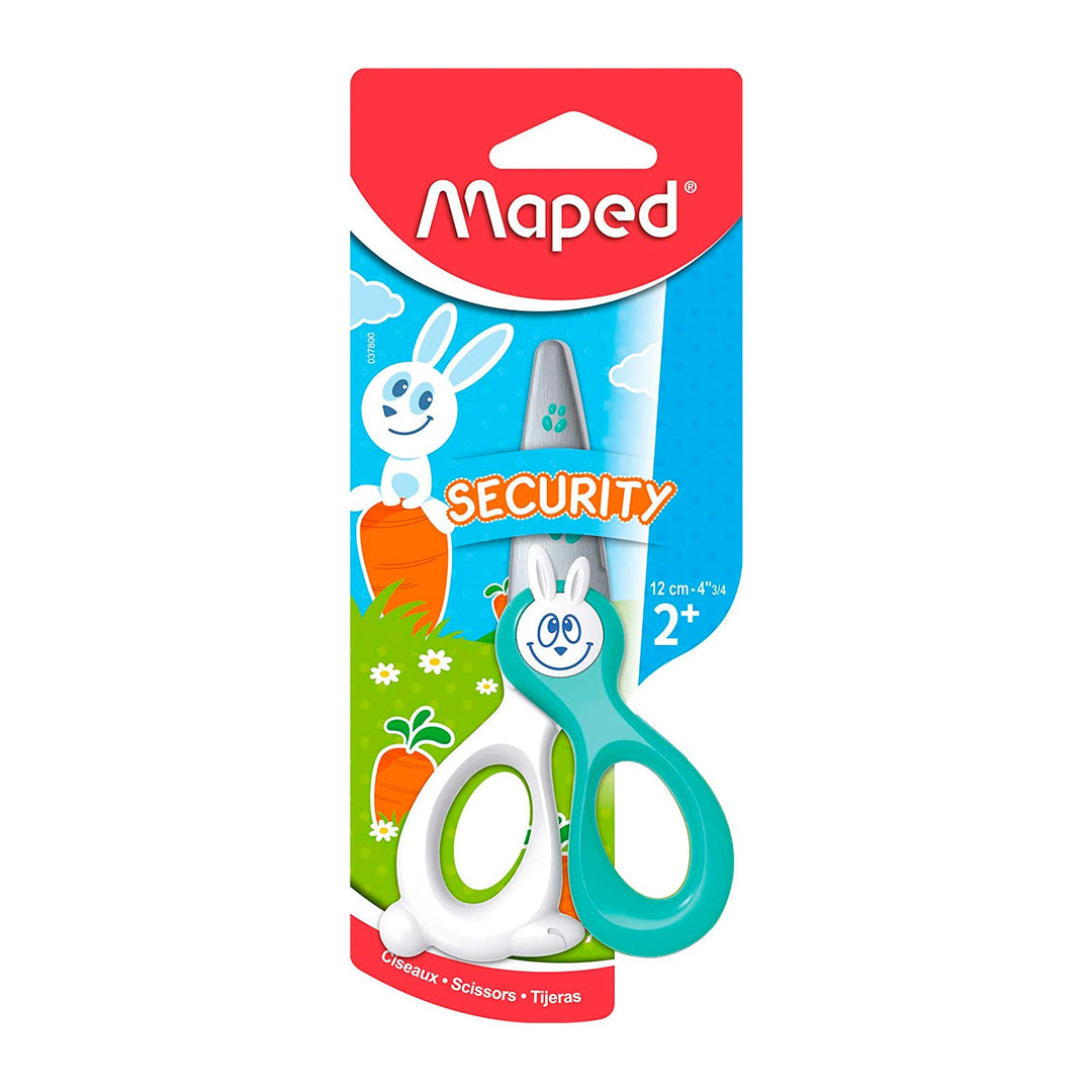 MAPED Kidikut - Tijeras Infantiles de 12 cm con Cuchillas en Fibra Vidrio