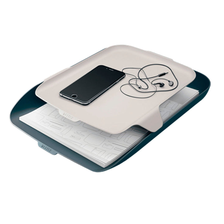 LEITZ Cosy - Bandeja Doble Para Cartas y Organizador de Sobremesa, Gris 