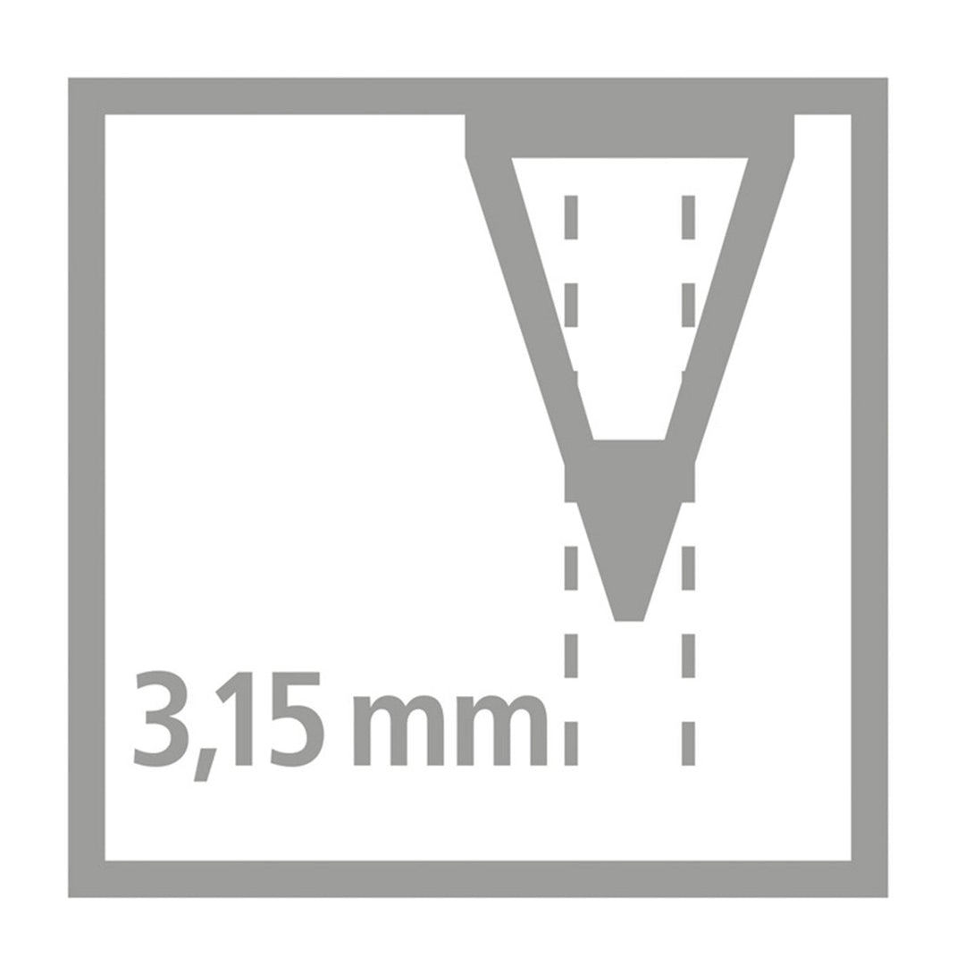 STABILO 322/HB - Lápiz de Grafito Triangular Ergonómico EASYgraph, Diestros