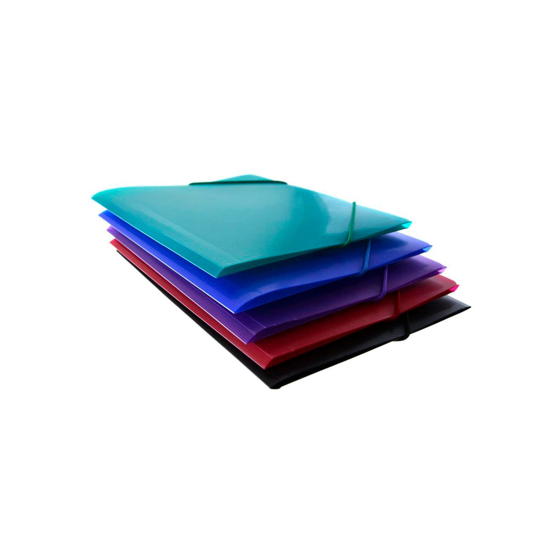 Office Box 51615 - Carpeta A4+ Supra con 3 Solapas y Cierre de Goma Redonda