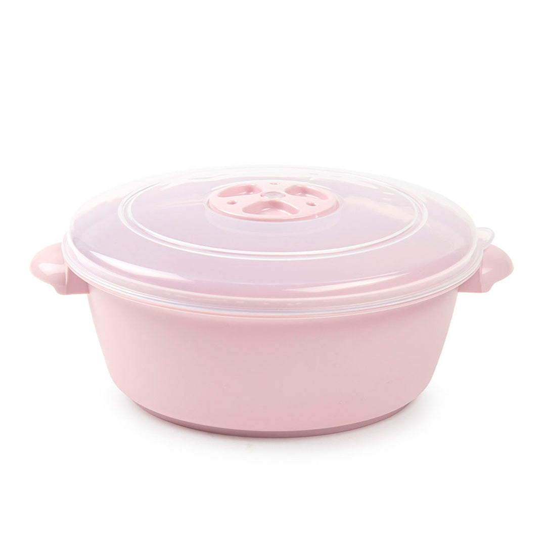 Plastic Forte - Recipiente para Cocinar al Microondas de 2L con Válvula. Rosa