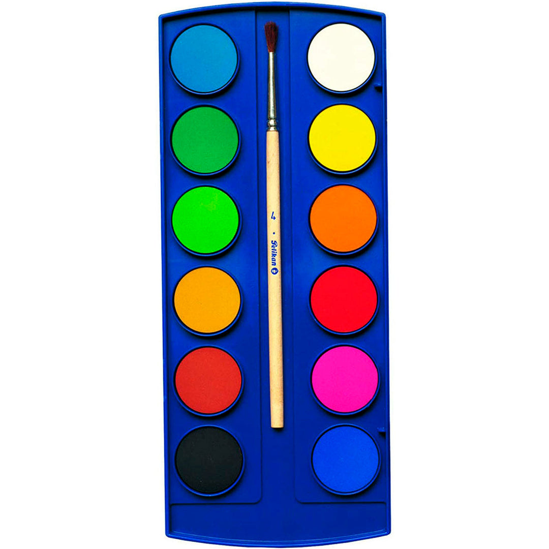 PELIKAN - Estuche de Acuarelas, 12 Colores Intensos