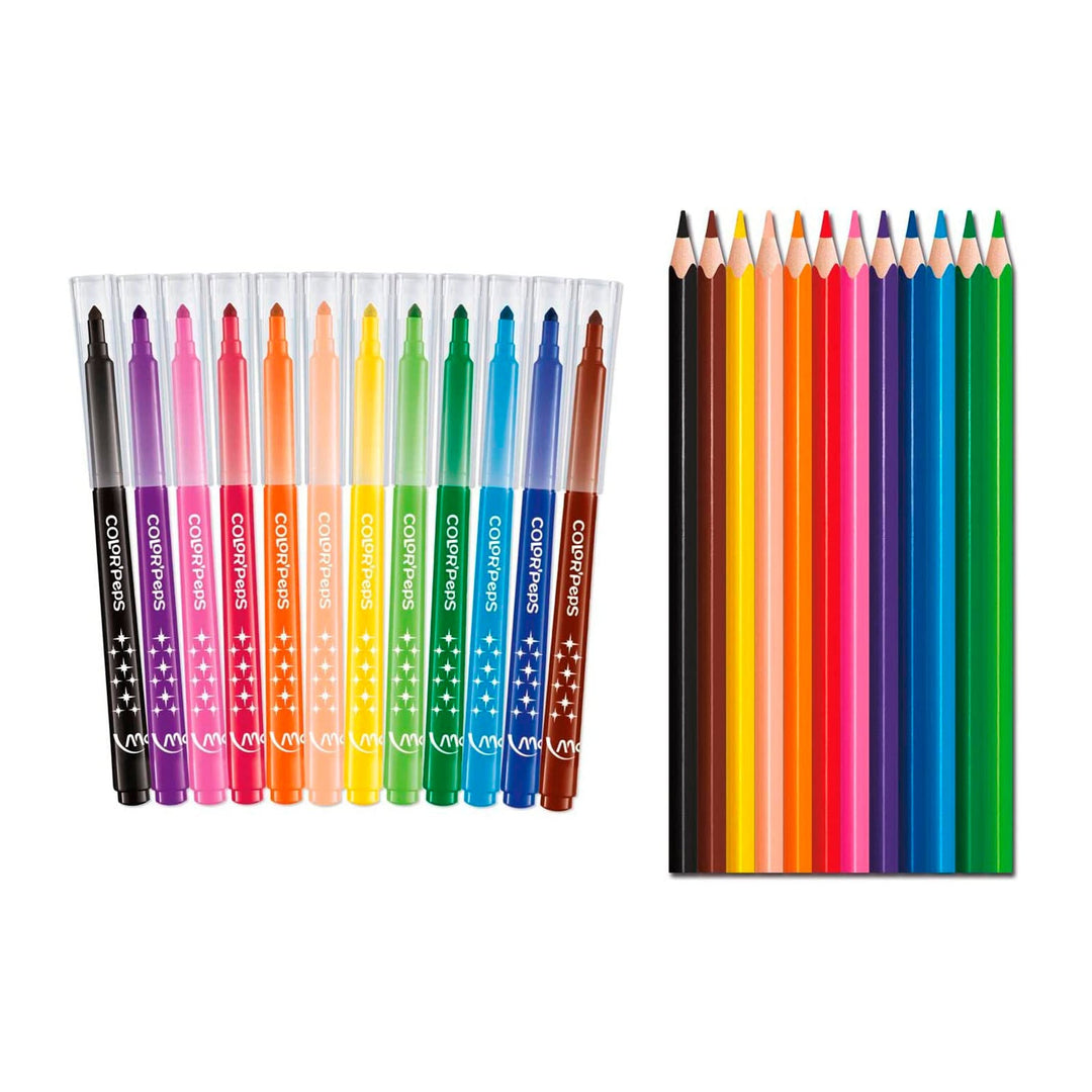 MAPED Color'Peps - Estuche Personalizable con Rotuladores y Lápices Incluidos