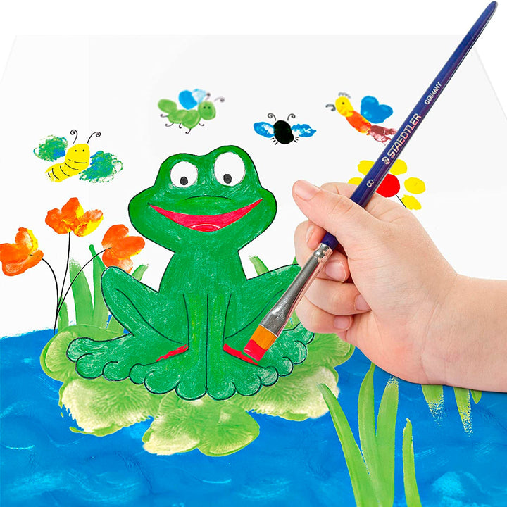 STAEDTLER Noris - Lote de 6 Botes de Pintura para Dedos en Colores Surtidos