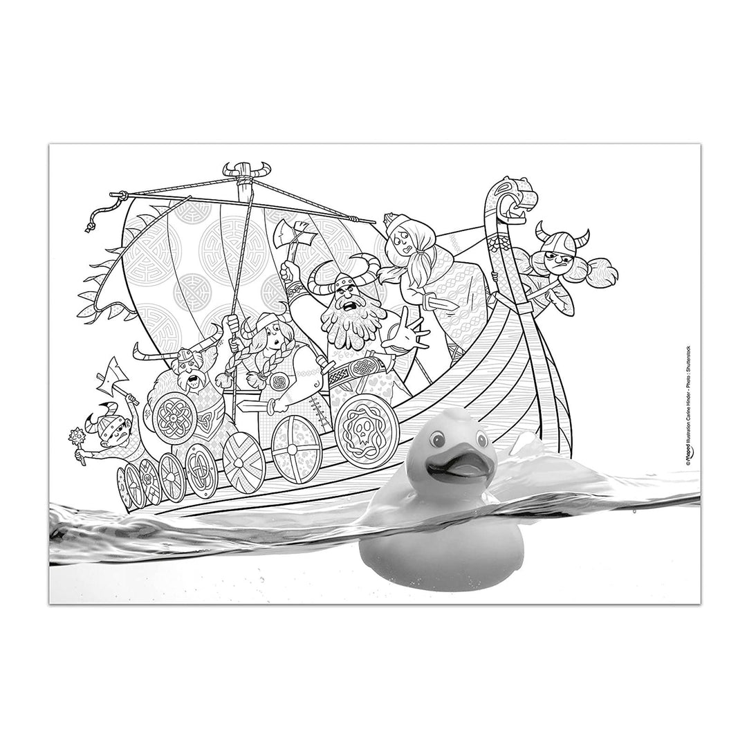 MAPED - Set de 15 Láminas Mágicas para Colorear con Rotuladores. Azul