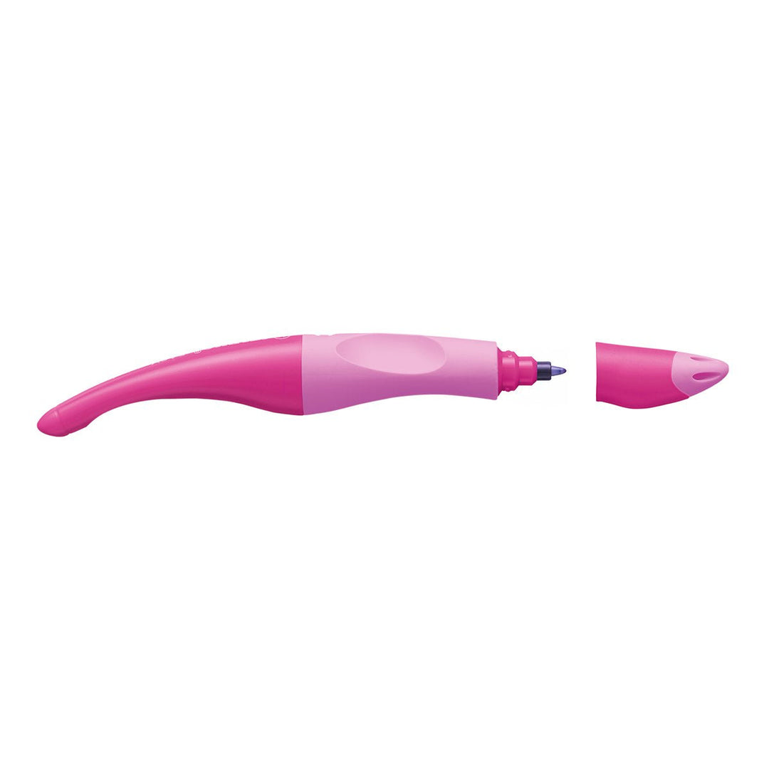 STABILO B-46834-3 - Bolígrafo Roller Ergonómico de Aprendizaje Diestros y Zurdos, Rosa