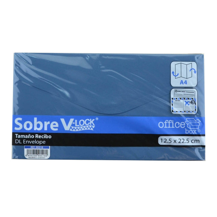 Sobre V-Lock Recibo y Porta-Mascarillas con Cierre de Velcro Vital Colors