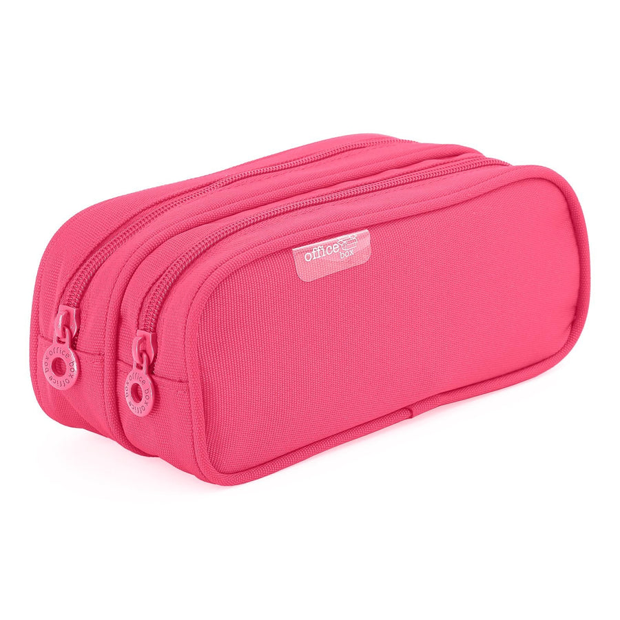 Estuche Portatodo Doble con Dos Cremalleras