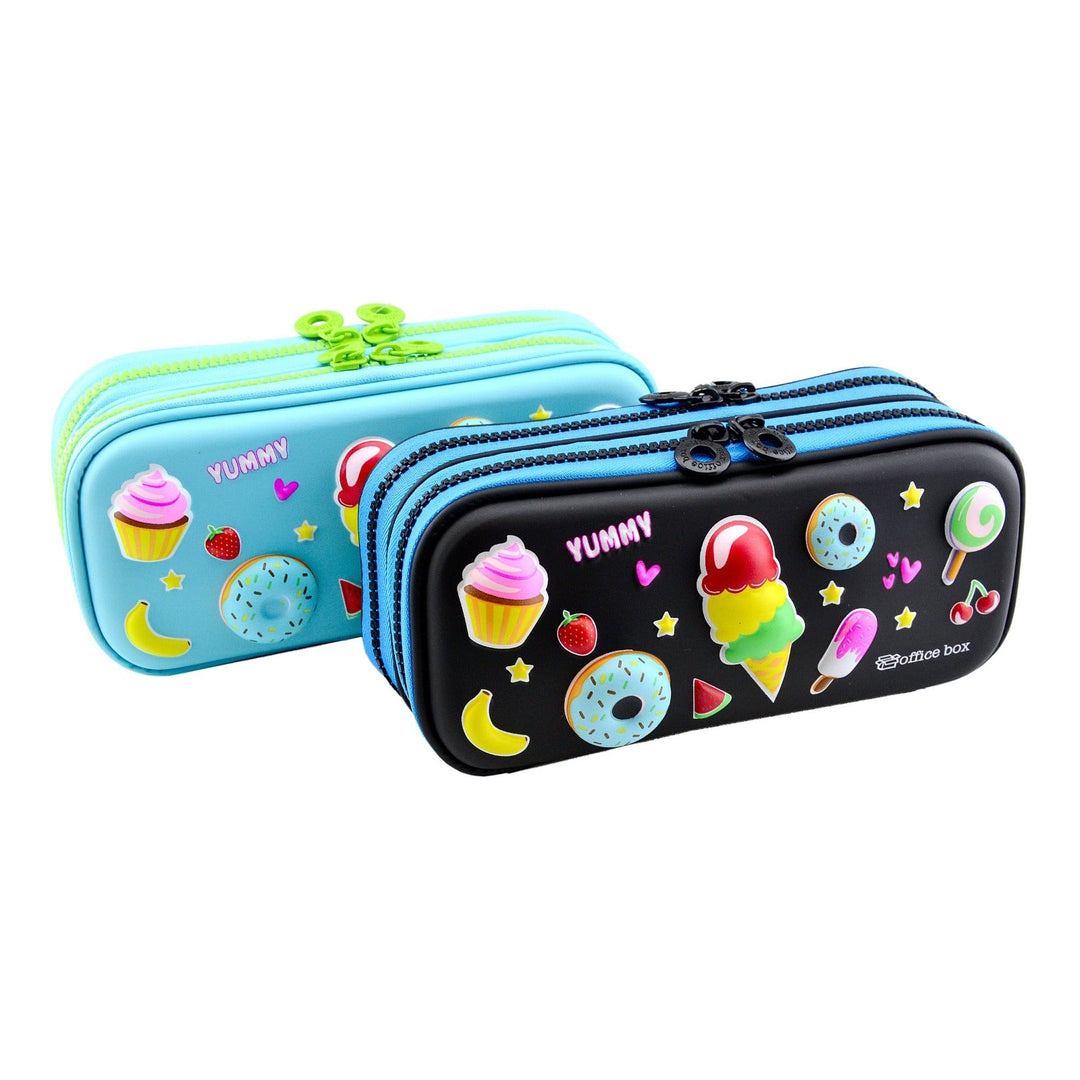 Estuche Doble Cremallera 3D Magic con Cuerpo EVA en Relieve. Modelo Yummy