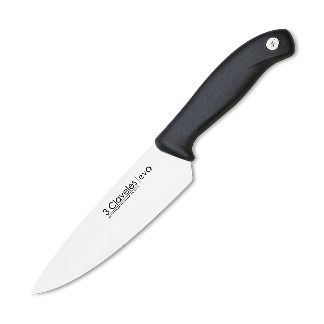 3 Claveles EVO - Cuchillo Cocinero de 15 cm Acero Inoxidable Mango Polipropileno