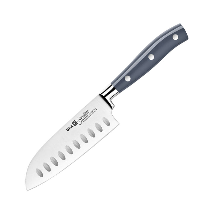 BRA Signature - Cuchillo Profesional Santoku 13 cm en Acero Alemán 1-4116