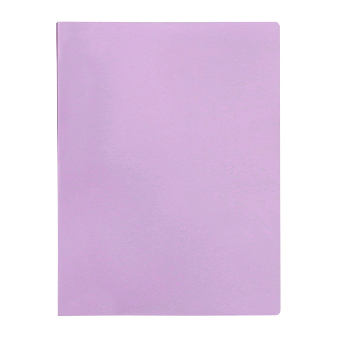 LIDERPAPEL - Carpeta Fundas de Plástico A4 con 40 Fundas Transparentes. Lavanda