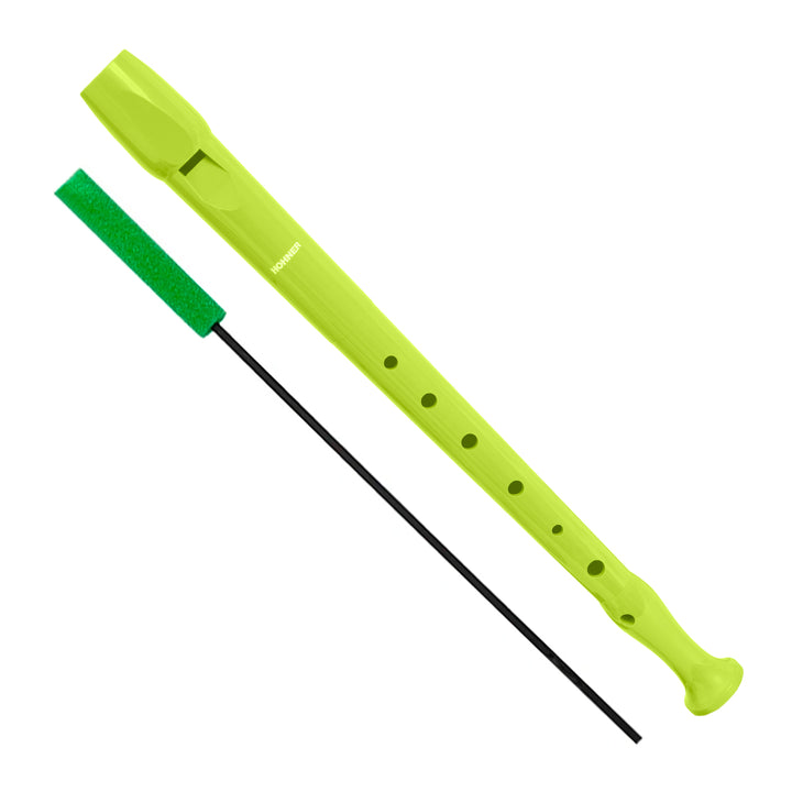 HOHNER Melody - Flauta Escolar Soprano Dulce con Funda y Varilla de Limpieza. Verde