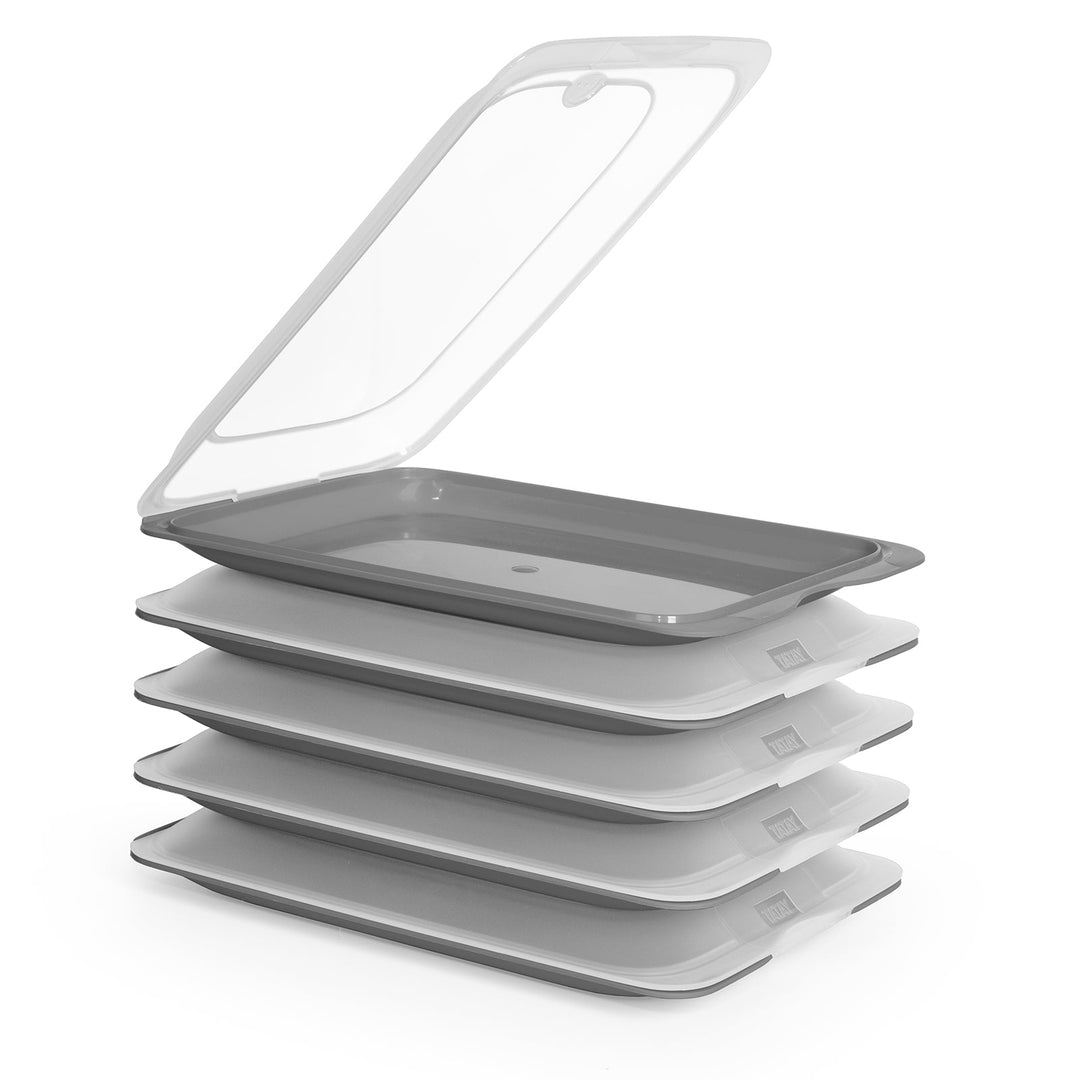 TATAY Fresh - Lote de 5 Recipientes Porta Embutidos y Alimentos. Gris 22