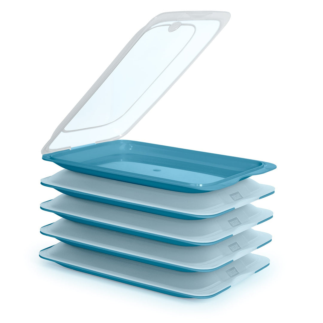 TATAY Fresh - Lote de 5 Recipientes Porta Embutidos y Alimentos. Ocean 21