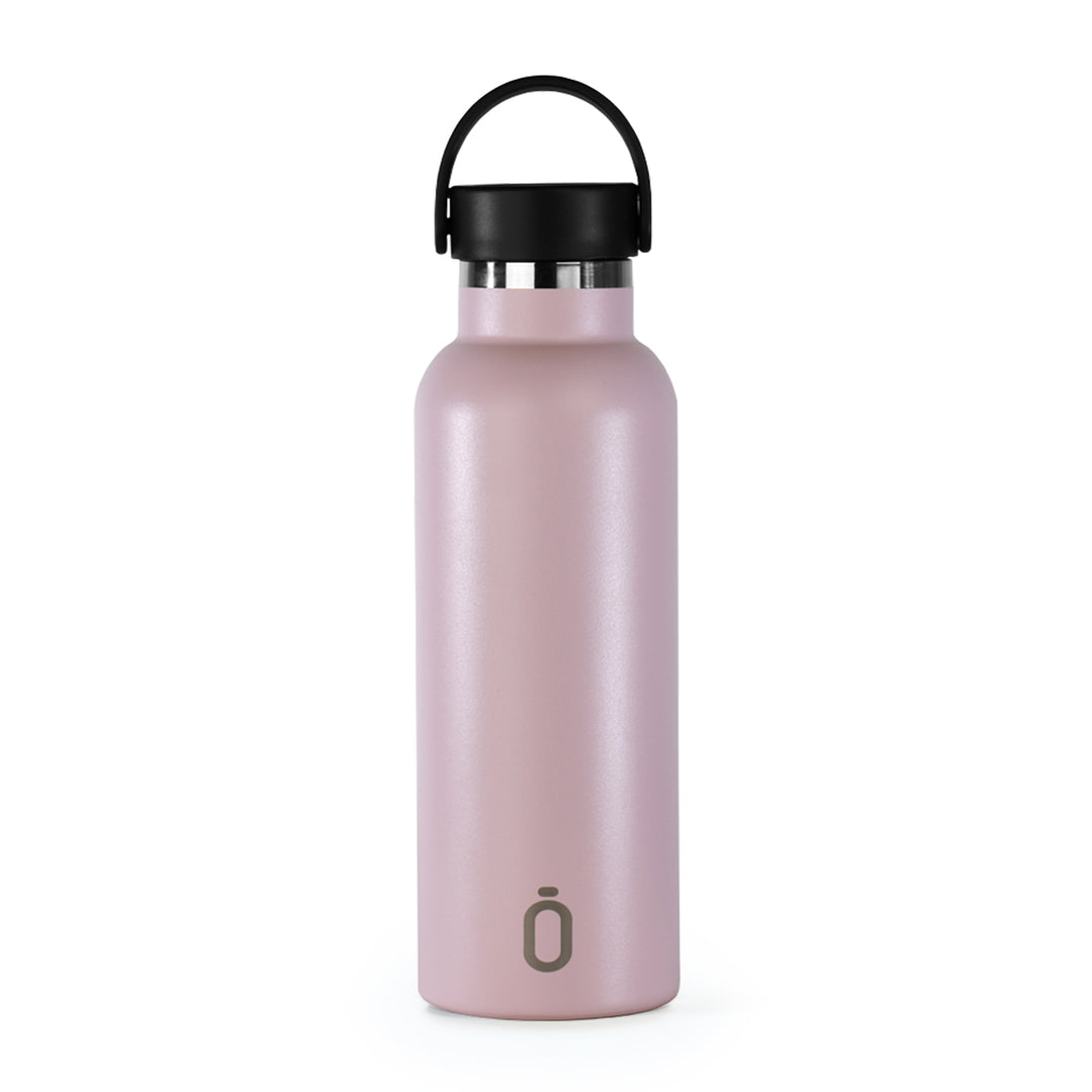 Runbott Sport - Botella Térmica Reutilizable de 0.6L con Interior Cerámico. Rosa Empolvado