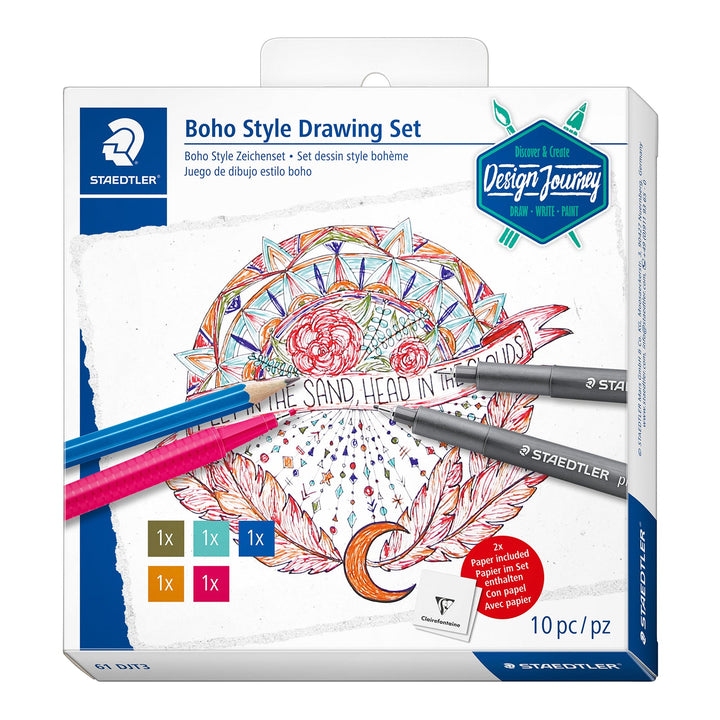 STAEDTLER Design Journey - Set de Dibujo Creativo de Estilo Boho