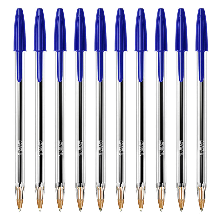 BIC - Caja de 50 Bolígrafos Cristal Original Medium de Tinta de Aceite. Azul