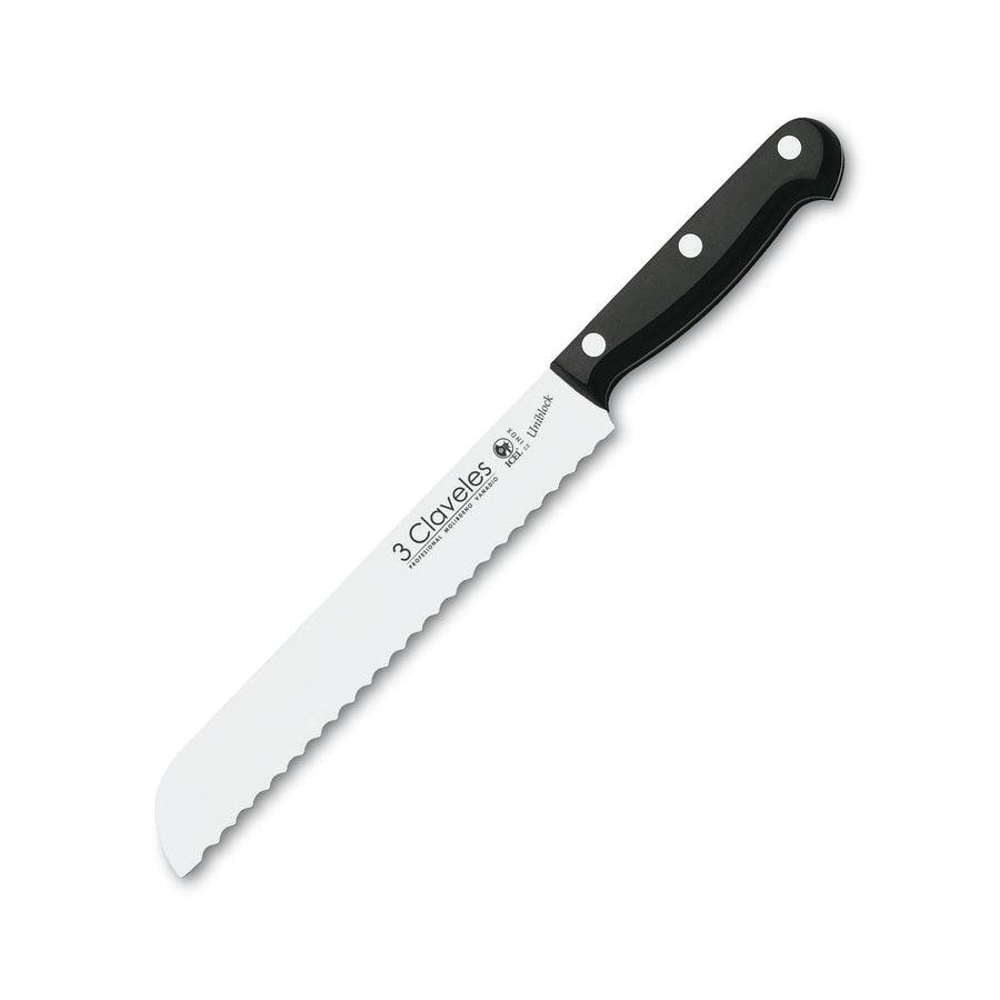 3 Claveles Uniblock - Cuchillo Panero Profesional 20 cm Acero Inoxidable. Mango POM