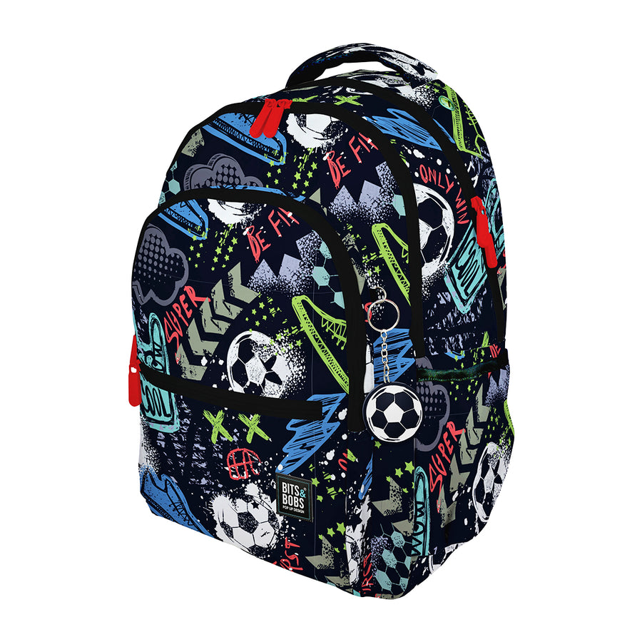 Grafoplás - Mochila Escolar 3 Cremalleras con Divisor Portátil Adaptable Carrito. Match
