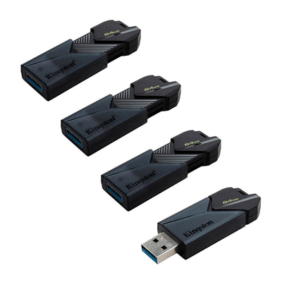Kingston DTXON - Pack 4 Memorias Flash USB-C 3.2 DataTraveler Exodia Onyx 64GB Negro