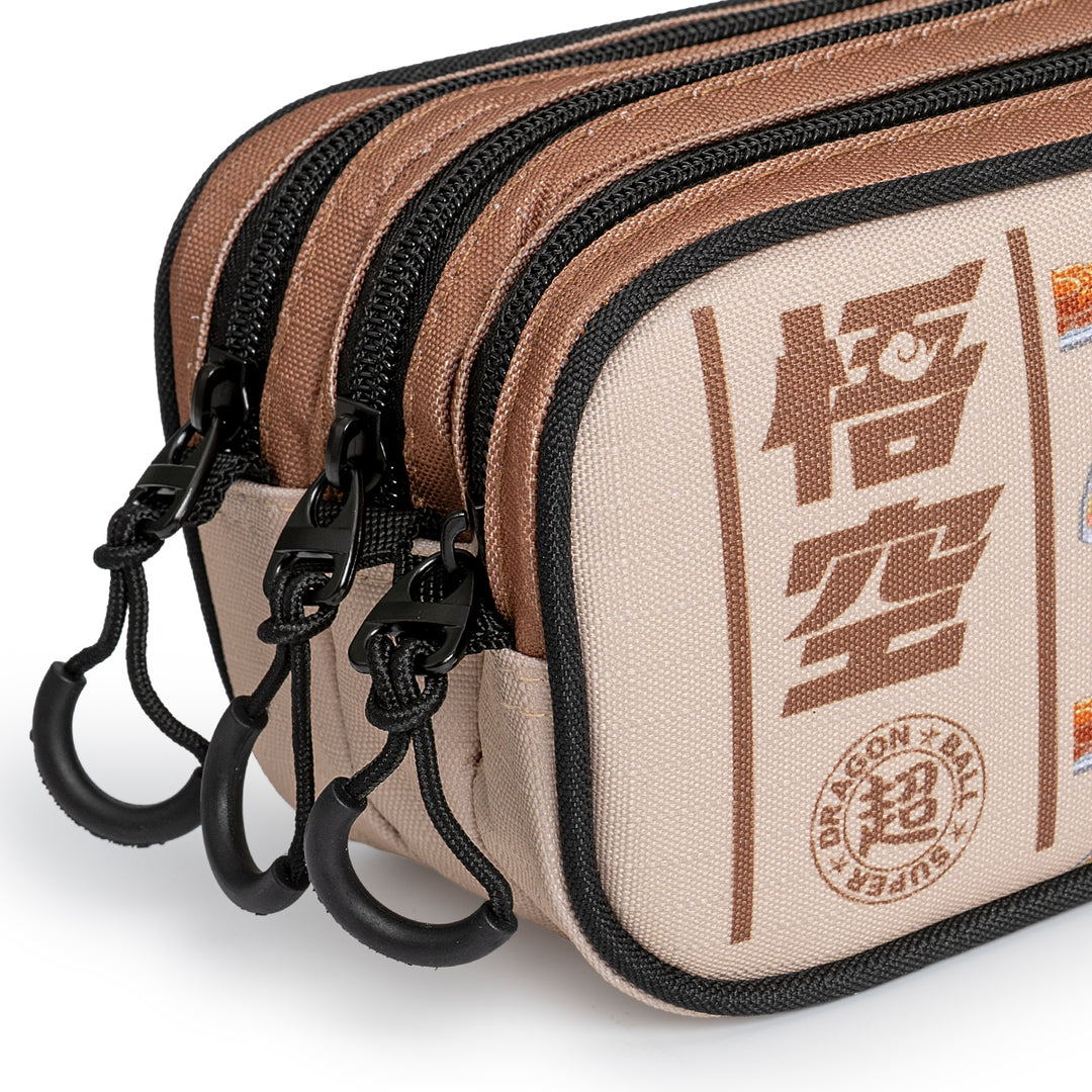 ColePack EcoTrick - Estuche Triple de 3 Cremalleras con Material Escolar. Dragon Ball Foodie