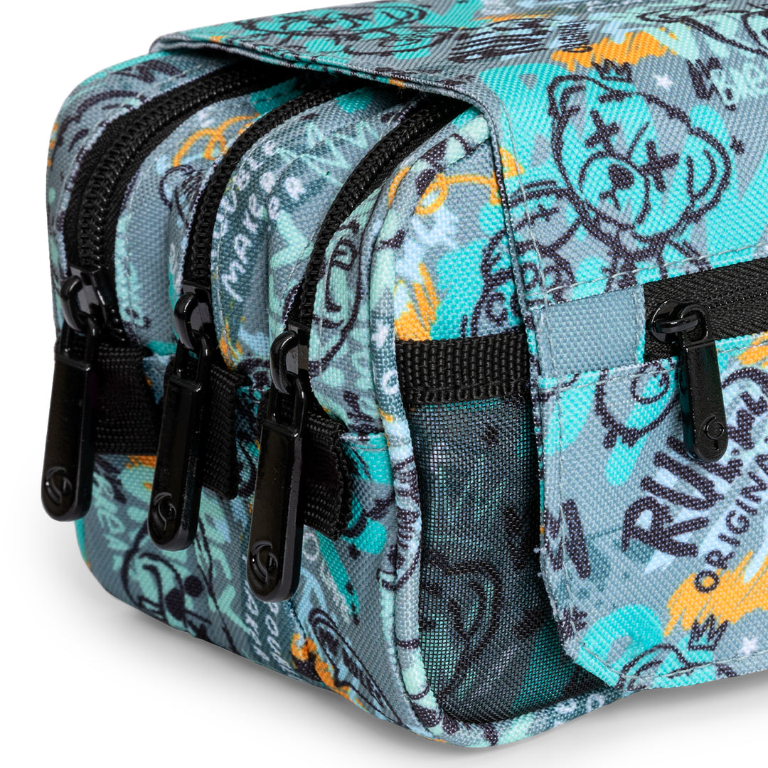 ColePack EcoDes - Estuche Triple de 3 Cremalleras con Material Escolar Incluido. Bear