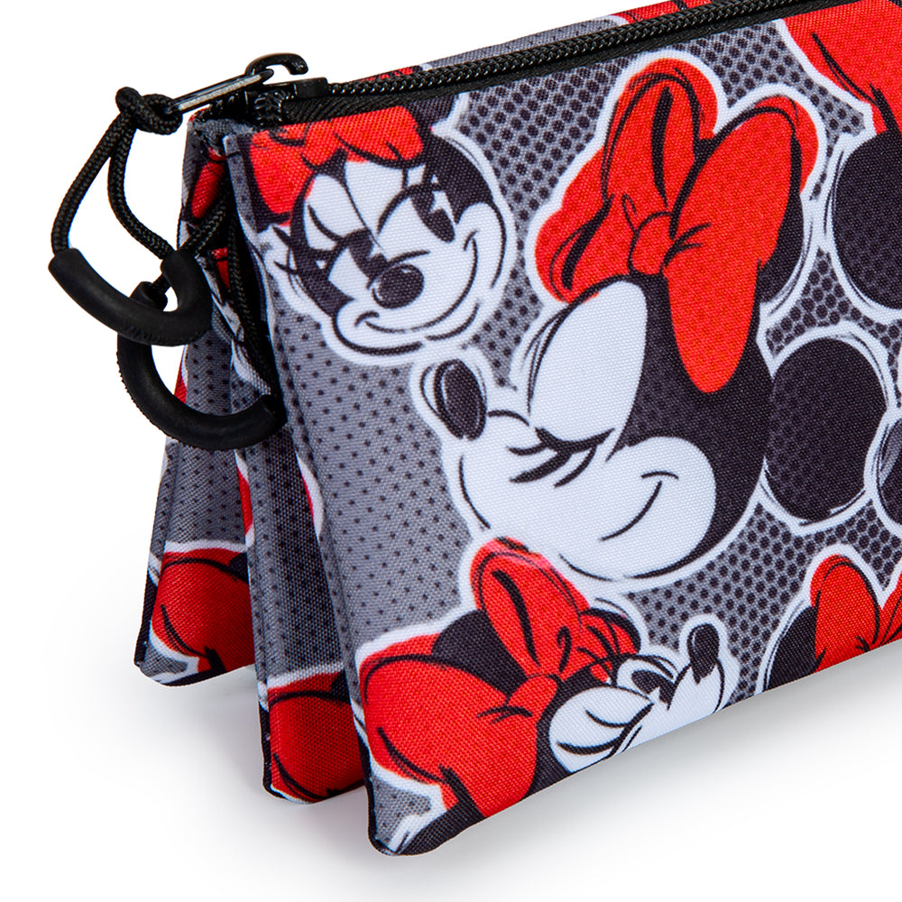 ColePack Minnie - Estuche Triple de 2 Cremalleras con Material Escolar. Lashes