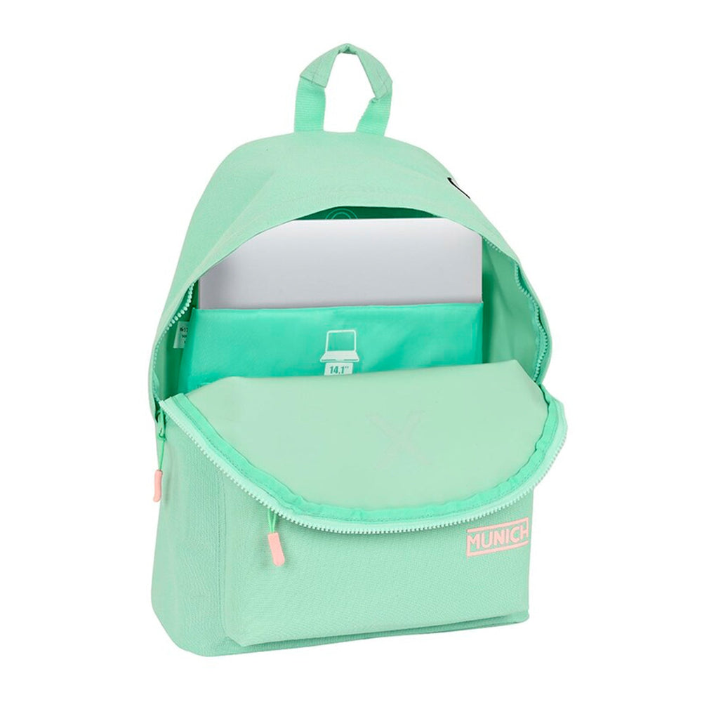 SAFTA - Mochila  Para Portatil 14.1" Munich Basics 410x310x160 mm. Verde