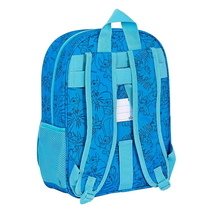 SAFTA - Mochila Infantil Adaptable a Carro Stitch. Azul
