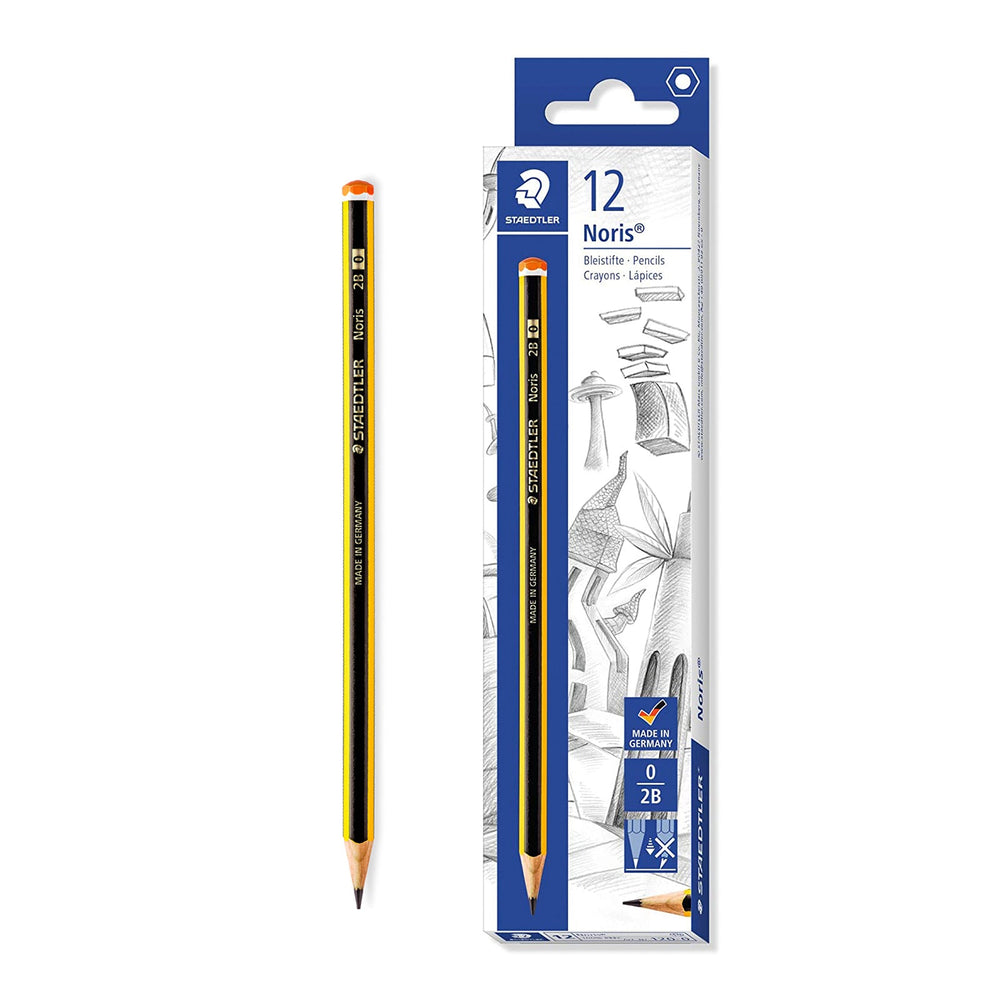 STAEDTLER - Set de 10 Lápices de Grafito Hexagonal 2B, Madera Certificada Etiqueta PECF