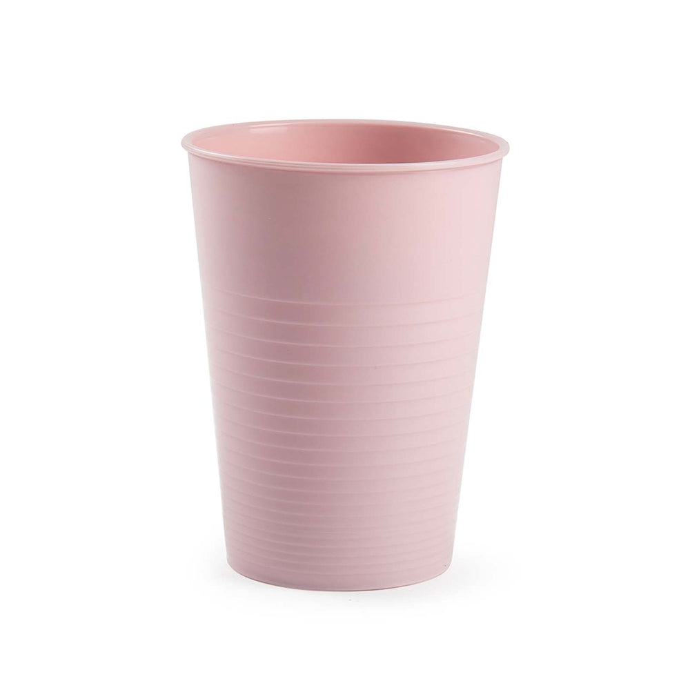 Plastic Forte - Lote de 6 Vasos de Agua de 360 ml Reutilizables. Ideal Fiestas. Rosa