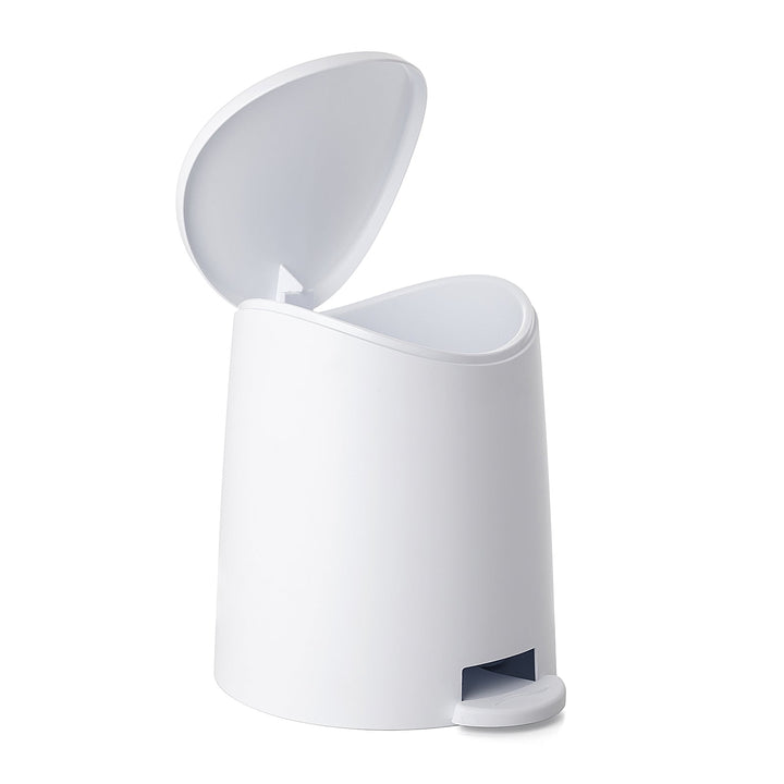 Cubo de Baño y Escobilla WC, Gama Standard. Blanco