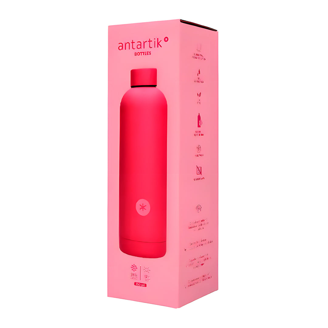 ANTARTIK - Botella Térmica Reutilizable de 0.75L en Acero Inoxidable. Fucsia