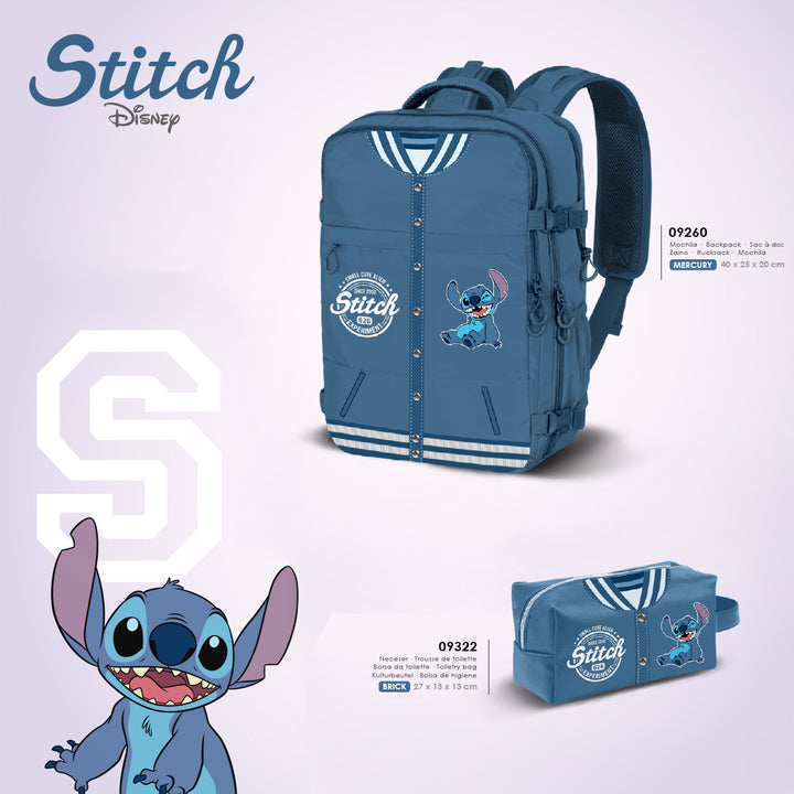 MERCURY Varsity - Mochila de Cabina Bajo Asiento Avión. Ligera e Impermeable. Lilo y Stitch