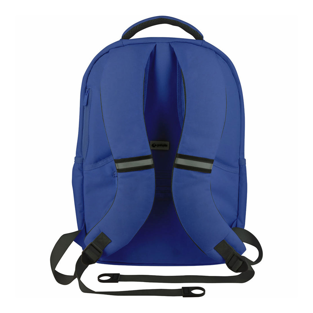 Grafoplás TidyBag - Mochila Juvenil de Multiples Bolsillos y Cremalleras para Portatil. Azul