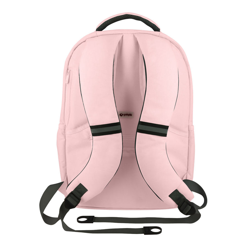 Grafoplás TidyBag - Mochila Juvenil de Multiples Bolsillos y Cremalleras para Portatil. Rosa Soft