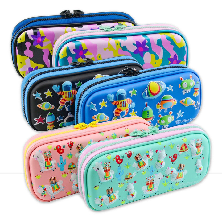 Estuche 3D Magic Multicompartimento con Cuerpo Rígido en EVA con Relieve. Modelo Space