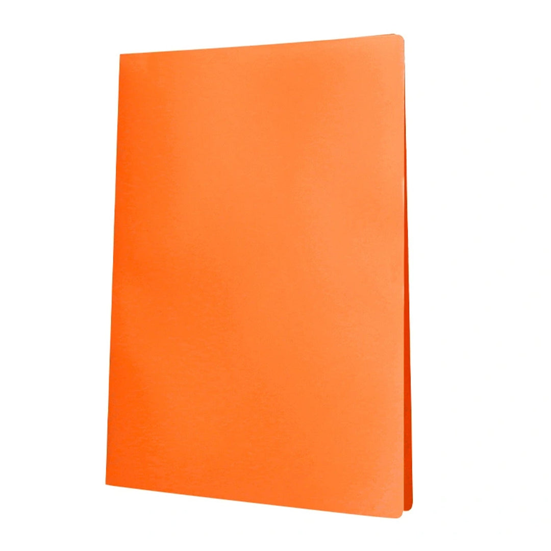 LIDERPAPEL - Carpeta Fundas de Plástico A4 con 20 Fundas Transparentes. Naranja Fluor