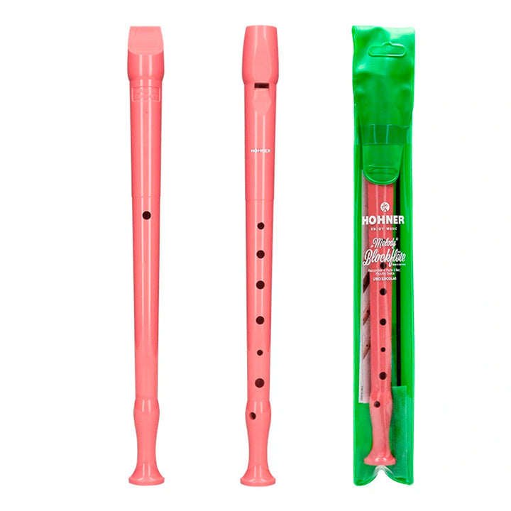 HOHNER Melody - Flauta Escolar Soprano Dulce con Funda y Varilla de Limpieza. Coral