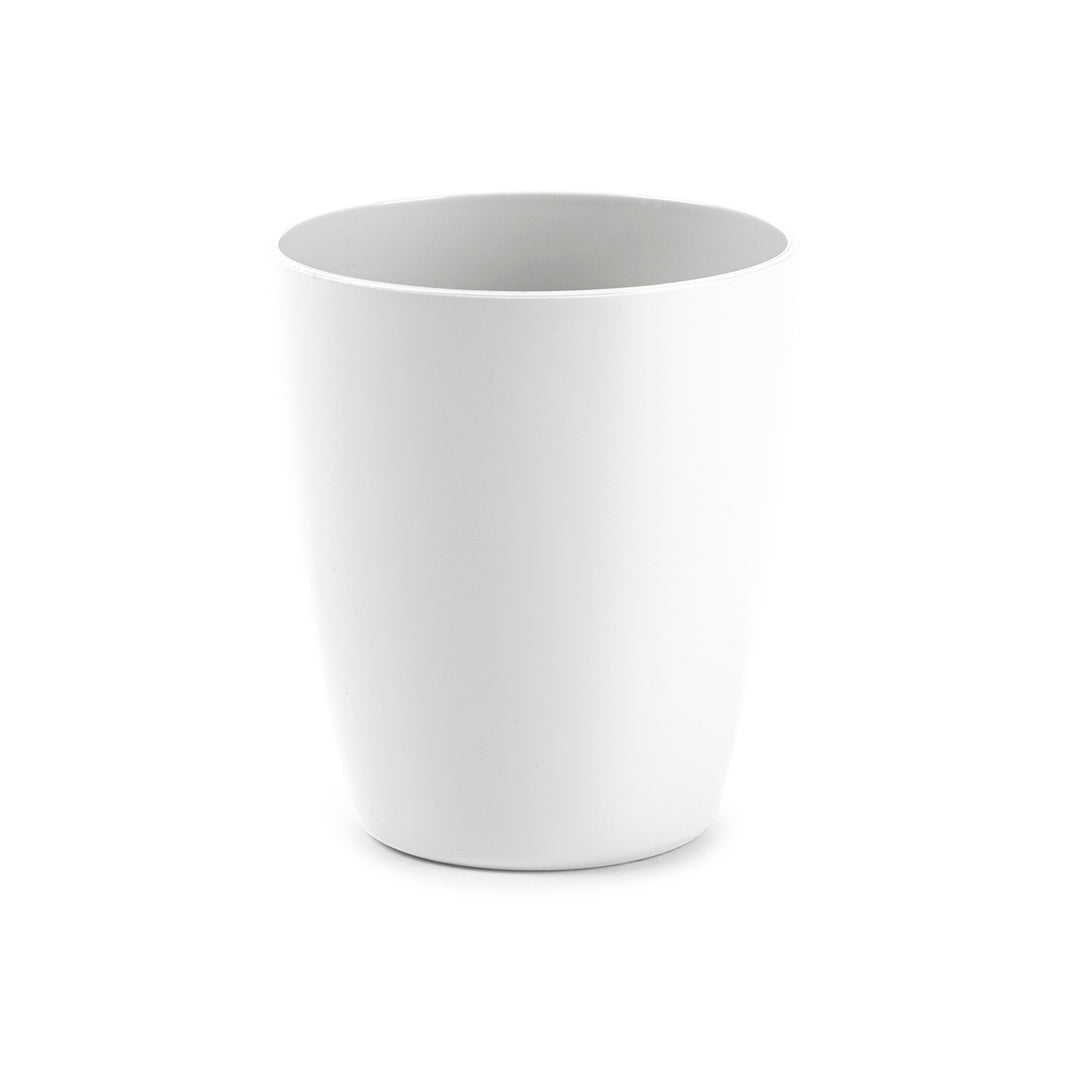 Plastic Forte Classic  - Vaso de Agua de 400 ml Reutilizable. Ideal Fiestas. Blanco