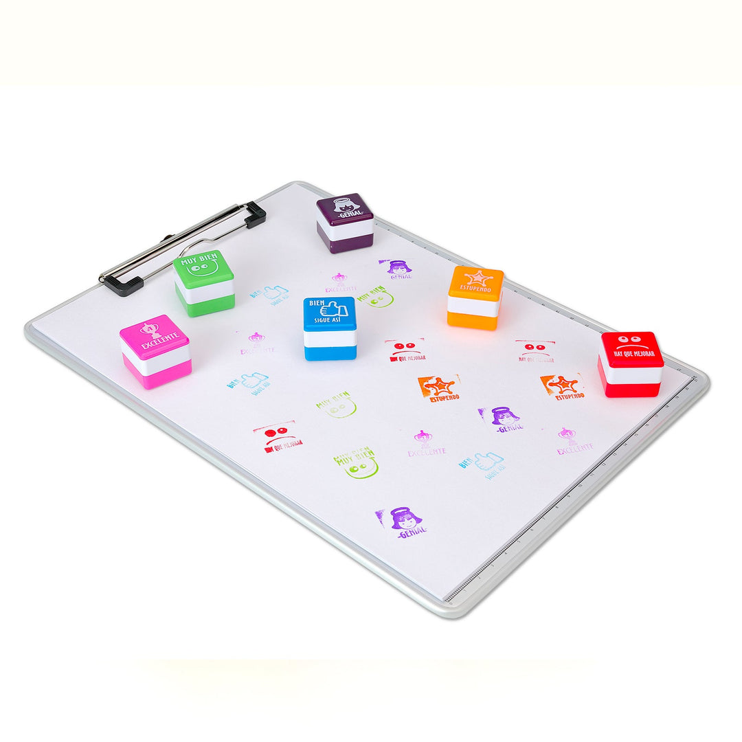 Office Box - Set de 6 Sellos de Motivación Especial Profesores. Idioma Alemán