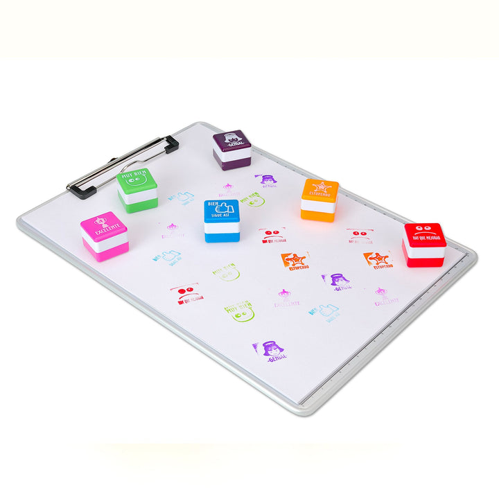 Office Box - Set de 6 Sellos de Motivación Especial Profesores. Idioma Alemán